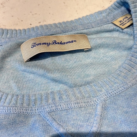 Tommy Bahama baby blue sweater - Picture 2 of 2